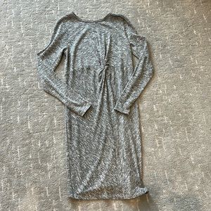 New Look maternity size 4 dress, grey, twist front!